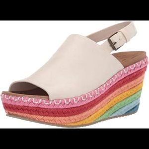 Sketchers Luxe Foam Wedge Sandals Size 9